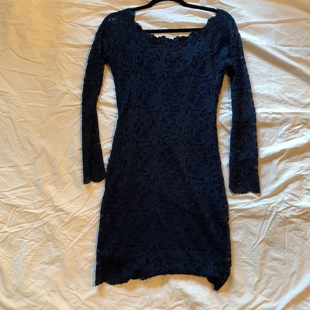Navy Lace Dress